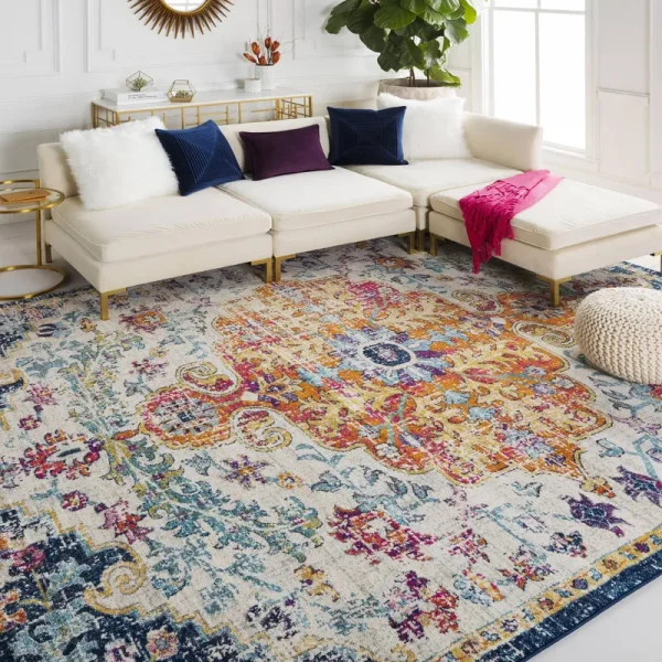 Surya HAP1000-23 Harput 2' x 3' Rectangle Synthetic Power Loomed Traditional Area Rug, Size: 2'x3'