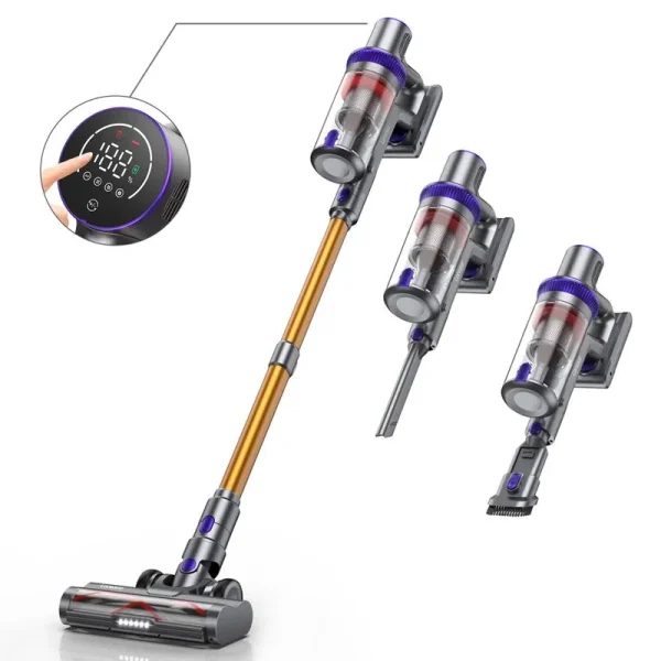 Laresar CJD438 Cordless Vacuum Cleaner 400W 33Kpa 6-in-1 Powerful Stick Vacuum Cleaner