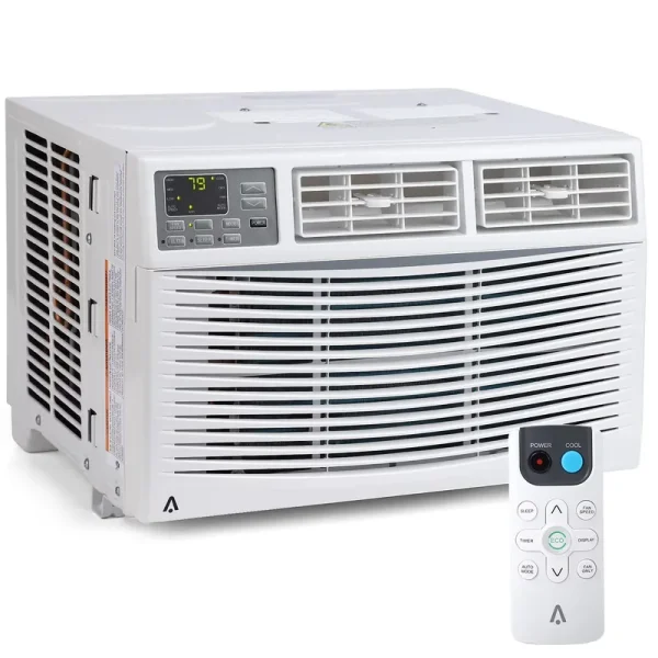 Towallmark Window Air Conditioner, 8000 BTU, Wifi, Remote Control, Sleep Mode, White