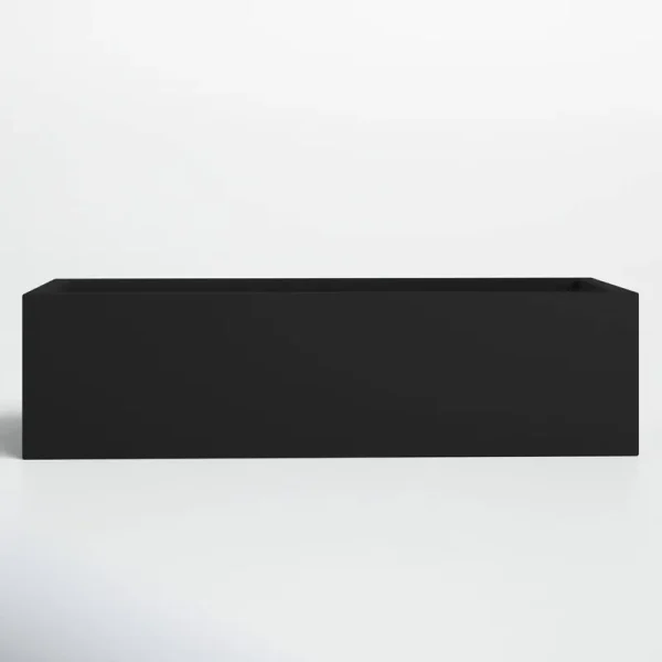Witmer Planter Box Size: 4" H x 15" W x 6" D Color: Black