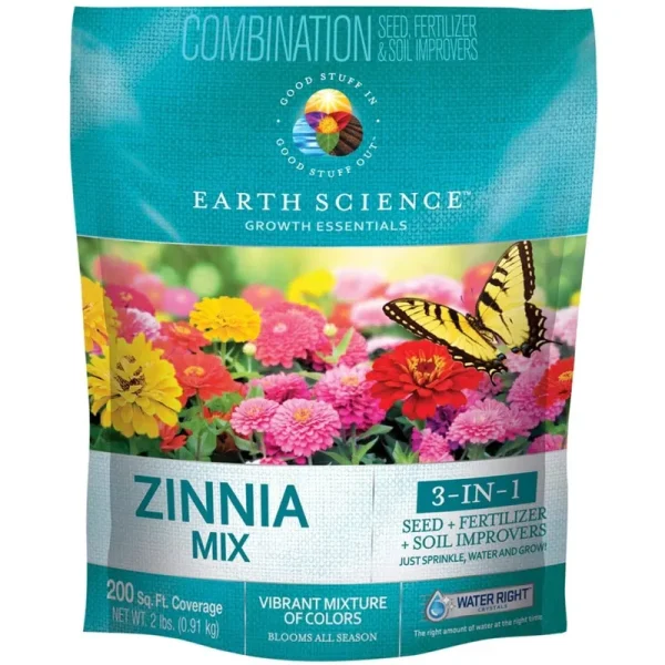 Earth Science 2 lb Zinnia Mix