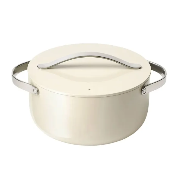 Caraway Home 6.5qt Nonstick Ceramic Dutch Oven ,Cream