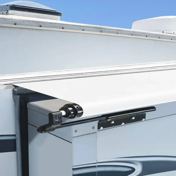 Dulepax-RV Slide Out Awning Fabric Replacement-(46" x 170", White- Fabric only)-Universal Slide-Topper Replacement for 5th Wheel RVs, Travel