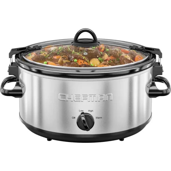 Chefman 6qt Locking Lid Slow Cooker