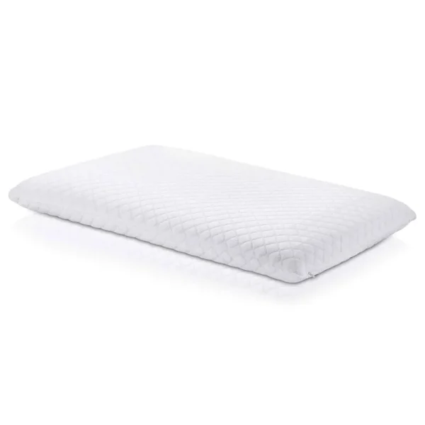 Perfect Soft Ultra Slim Sleeper Memory Foam Pillow: Extra Low Profile, Cotton Cover, Only 3