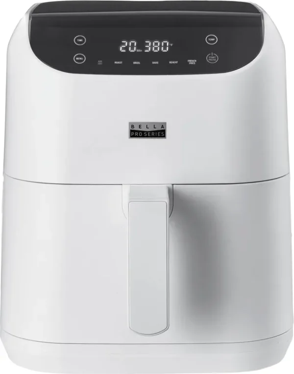 Bella Pro Series - 6-Qt. Digital Air Fryer - White