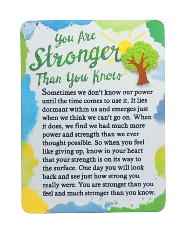 Blue Mountain Arts Miniature Easel Print with Magnet: You Are Stronger Than You Know