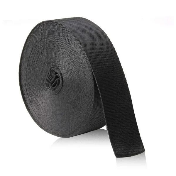 JIAKAI 1 inch Wide 10 Yards Nylon Heavy Duty Webbing Strap,Polypropylene Heavy Straps for Bags, Hammocks, Outdoor Climbing and DIY Making Luggage