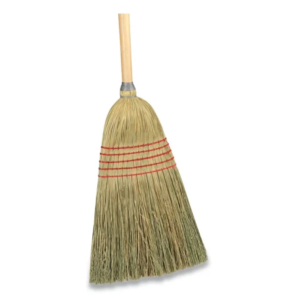 Coastwide Professional Corn Broom | Corn Fiber Bristles | 56" Overall Length | Natural