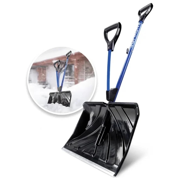 Snow Joe SJ-SHLV01 Shovelution 18" Spring Assisted Handle Strain-Reducing Snow Shovel