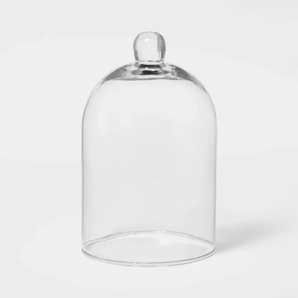 Threshold Glass Cloche Pillar 8.8" x 5.4" Clear Candle Holder | Target