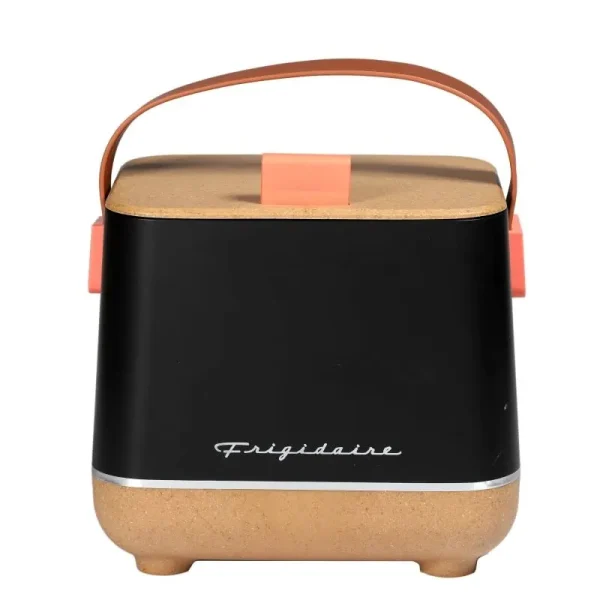 Frigidaire, Portable Top Opening Lid Insulated 6-Can Mini Personal Fridge Cooler, Efmis310, Black
