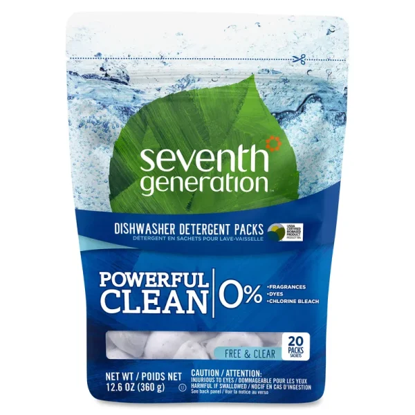 Seventh Generation Natural Dishwashing Detergent Packs - 20 count