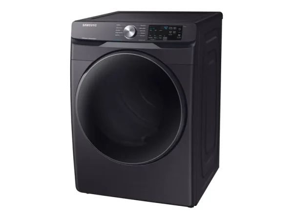 Samsung Black Stainless Steel Electric Steam Dryer - DVE45R6100V/A3
