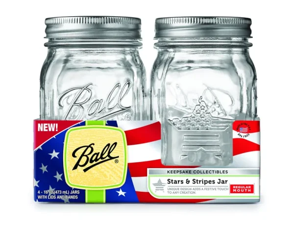 Ball Regular Mouth Keepsake Canning Jars 4/Pkg