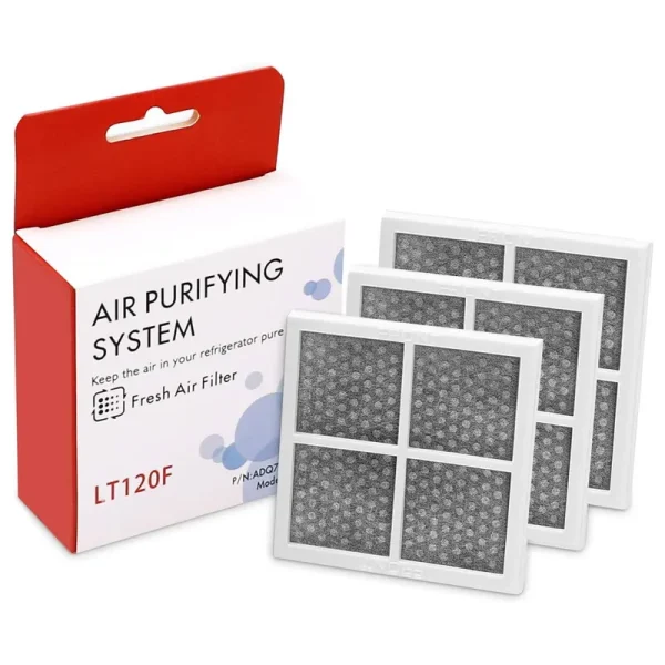 LT120F Refrigerator Air Filter Replacement for LG LT120F Kenmore Elite 46-9918 469918 9918 replaces ADQ73214402 ADQ73214403 ADQ73214404-3 Pack