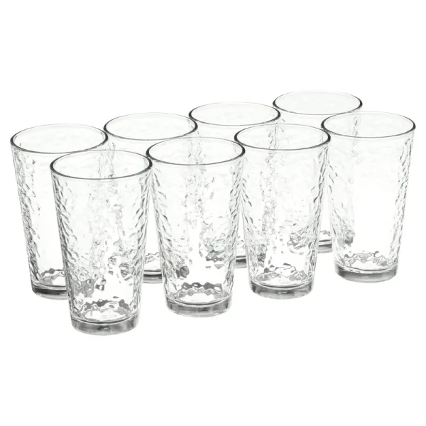 Libbey 8pc Vintage Frost Glasses, Clear