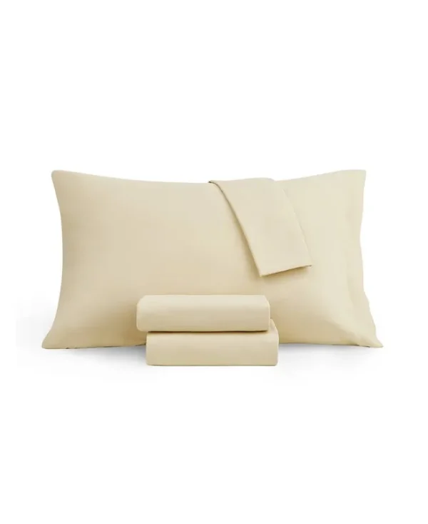 Microfiber 4 Pc. Sheet Set, King, Created for Macy's - Wheat