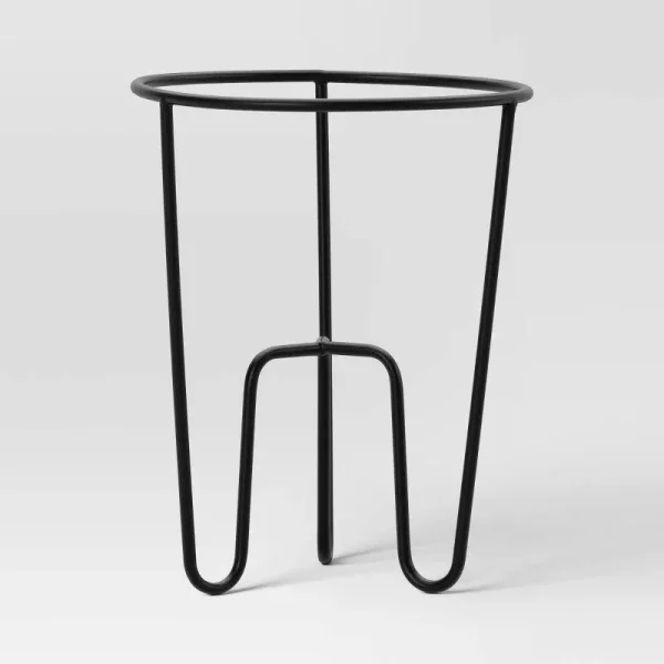 Iron Indoor Outdoor Plant Stand Black 8.6"x8.6"x10.6" - Room Essentials