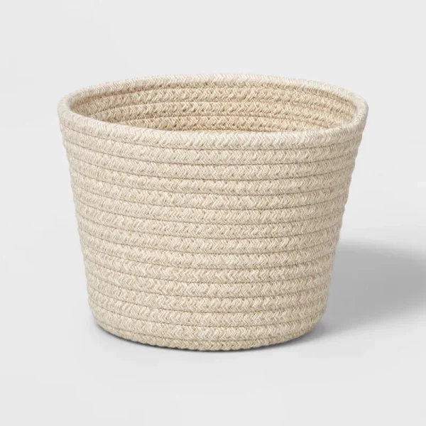 Brightroom Decorative Coiled Rope Basket - Cobblestone - 1 Each