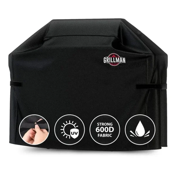 Grillman Premium (64 inch) BBQ Grill Cover, Heavy-Duty Gas Grill Cover for Weber