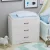 35.4''White 3 Drawer