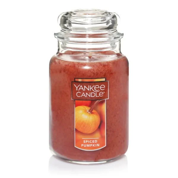 Yankee Candle Large Spiced Pumpkin Jar Candle - 22 oz
