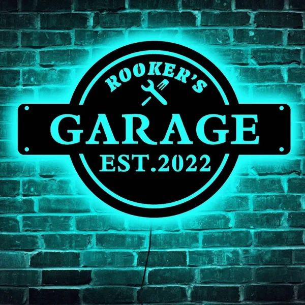 Custom Neon Garage Sign, Personalized Garage Sign, Custom Garage Name Sign, Garage Light Up Sign, Garage LED Sign, Garage Neon Sign Custom