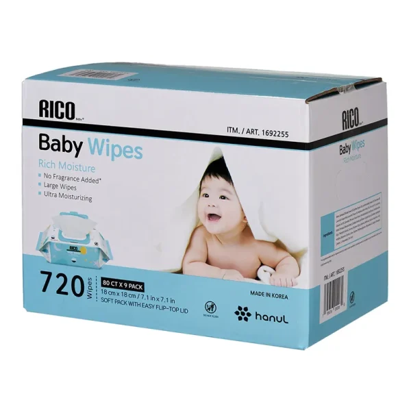 RICO Baby Wipes, 720 - Count