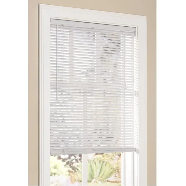 Vinyl Mini Blinds 1 inch Cordless Room Darkening Blind for Windows - Starting at - (Over 1,400 Add'l Custom Sizes) Vinyl Blinds, Mini Blinds,