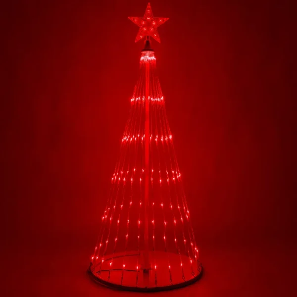 4-ft. Red LED Animated Outdoor Lightshow Christmas Tree