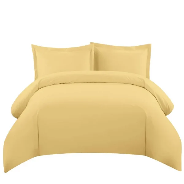 Egyptian Cotton Duvet Cover Set 550 Thread Count Full/Queen / Gold