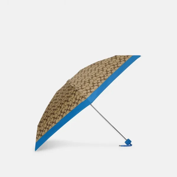 Coach Outlet Mini Umbrella in Signature - Blue