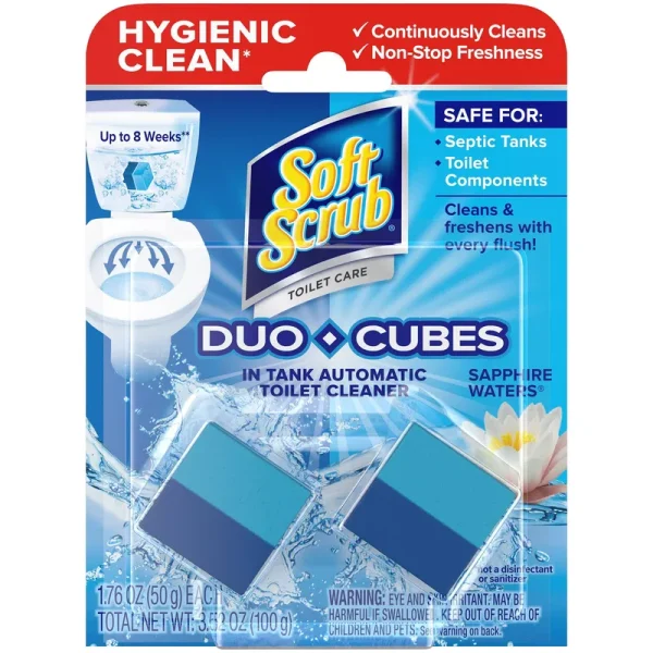 Soft Scrub Toilet Care, Duo-Cubes, Sapphire Waters - 1.7 oz each