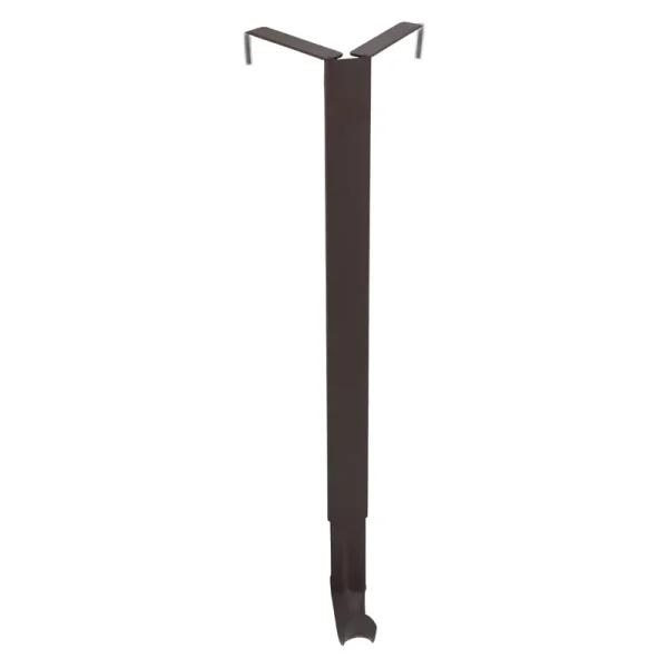 Haute Decor Adapt Adjustable Wreath Hanger, Top & Length Adjustable Version - Matte Brown