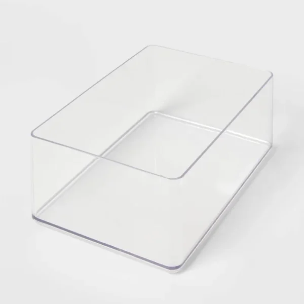Brightroom Plastic 9" x 6" x 3.25" Large Clear Bathroom Tray | Target