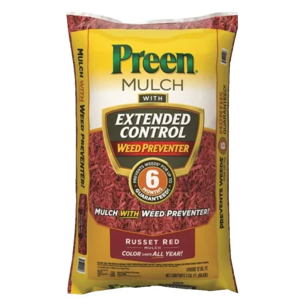 Preen 2-cu ft Red Mulch Plus Weed Control | 255154