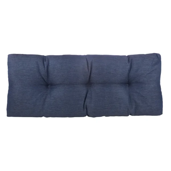 The Gripper Tufted 36 in. Omega Indigo Universal Bench Cushion