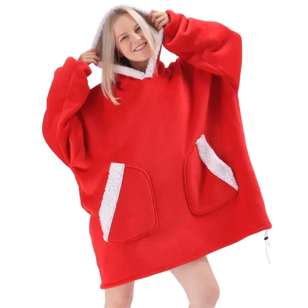Comore Blanket hoodie-Oversized Wearable Blanket Sweatshirt Cozy Warm Christmas