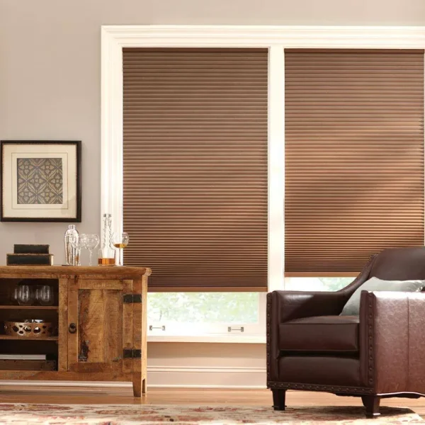 Home Decorators Collection Mocha Cordless Blackout Cellular Shade - 19.75 in. W x 64 in. L Brown