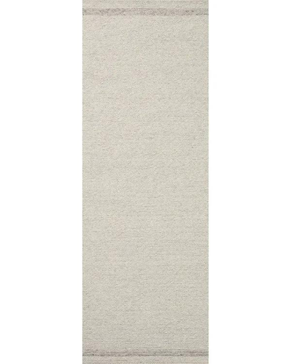 Magnolia Home by Joanna Gaines x Loloi 2'6" 9'9" Mist/Silver Ashby ASH-02 Runner Area Rug