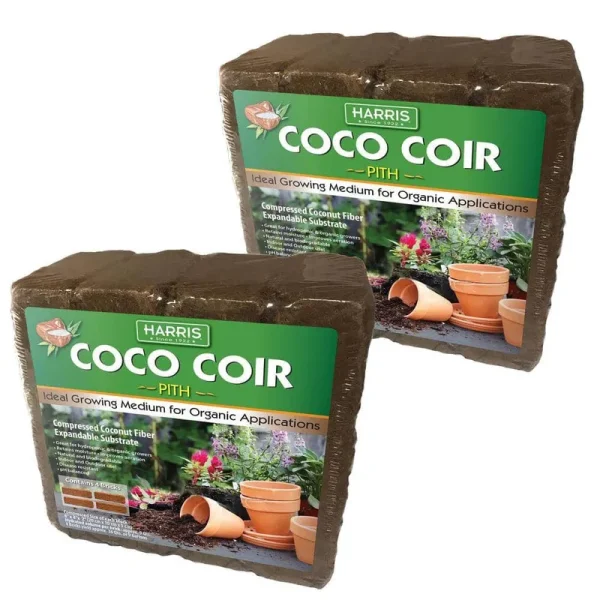 18 gal. Expanding Coco Coir Pith (8 Brick/2-Pack) Soilless Growing Media