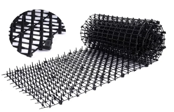P.C Repellent Cat Scat Mat Plastic Spike Keep Cat Away 6.5' Black 1Pcs