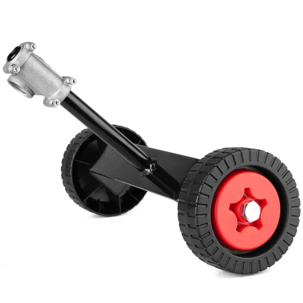 Homaisson Weed Wacker Wheel, Adjustable Support Wheels Auxiliary for Mower, Auxiliary Support Straight Wheels Mower Attachment for Weed Trimmer Gas