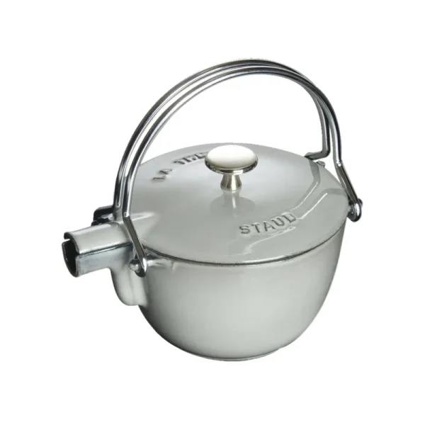 Staub Cast Iron Round Teapot - Graphite Grey