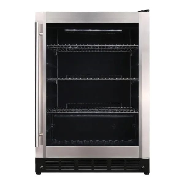 Vissani 23.4 in. 50 Bottle, 154 Can, Wine and Beverage Cooler with Stainless Steel Door, Stainless and Black
