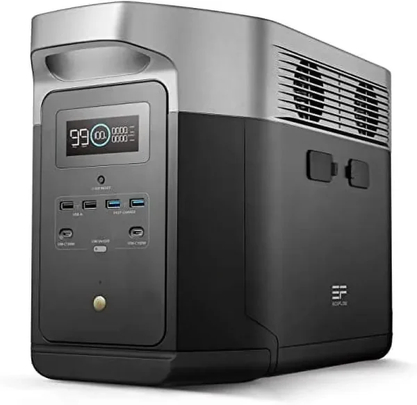 Ecoflow DELTA Max 2000 Portable Power Station 2016wh Capacity, Solar Generator 2400W AC Output for Outdoor Camping, Home Backup, Emergency, RV, Off - Grid