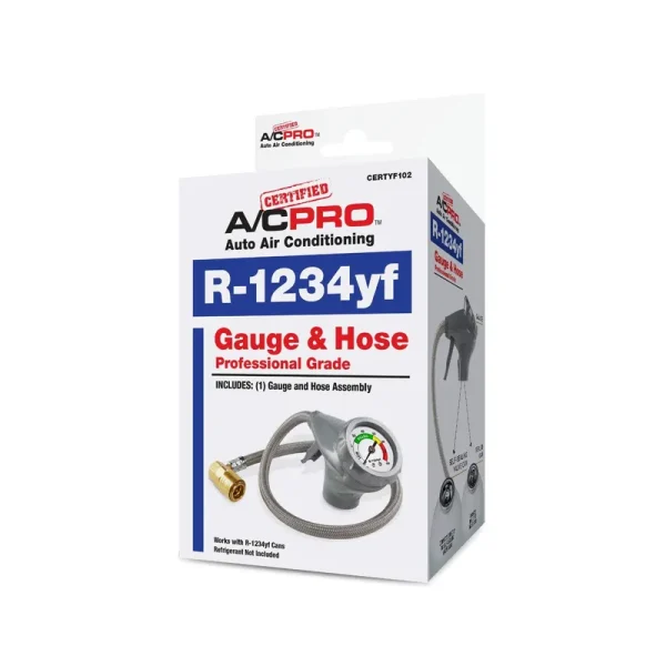 Certified A/C Pro CERTYF102-4 Recharge Gauge and Hose