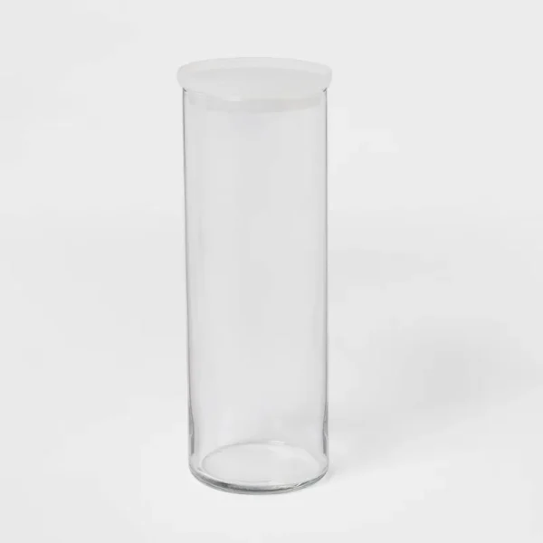 55.8oz Glass X-Large Stackable Jar with Plastic Lid - Made by Design