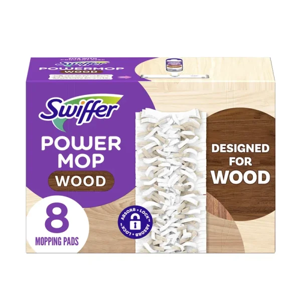 Swiffer PowerMop Wood Mopping Pad Refills - 8 ct